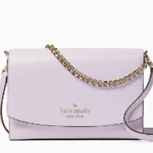 Kate Spade Light Purple Crossbody Bag with Gold Chain
